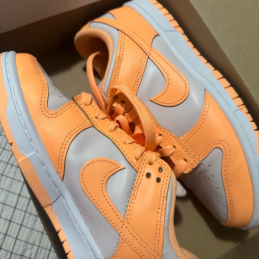 Nike Orange and White Women's Sneakers